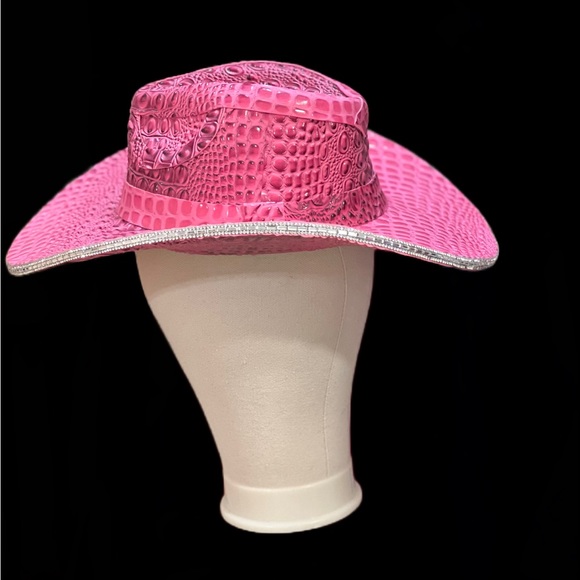Pink Gator Cowgirl Brim - Picture 3 of 4